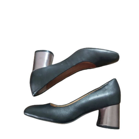 Corso Como Black Square Toe Pumps Size 7M
